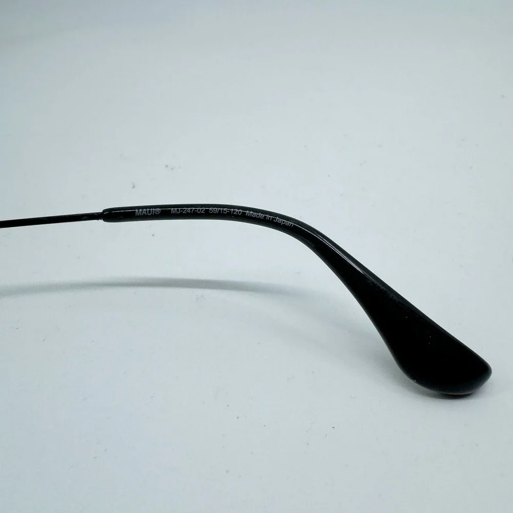 Maui Jim CliffHouse MJ-247-02 Titanium Black‎ Aviator Sunglasses Frames H10394